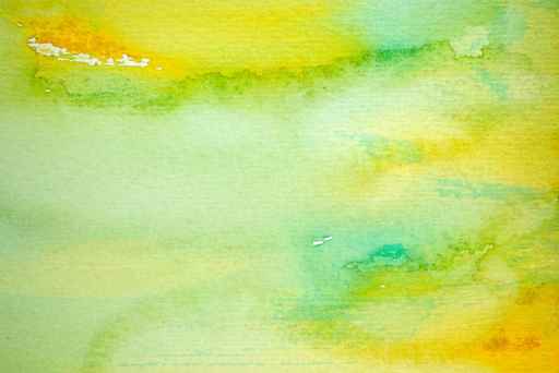 Abstract watercolor background with yellow and green layers