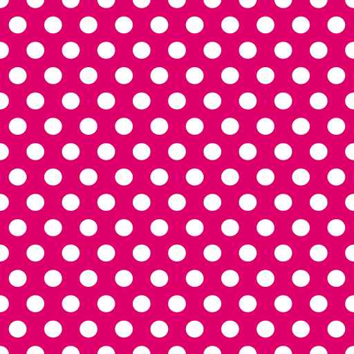 Seamless pink and white polka dots pattern