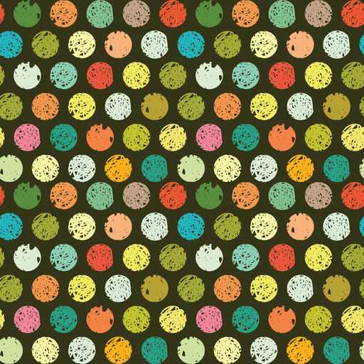 Abstract seamless pattern of colorful circles