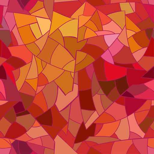 Seamless pattern of geometric mosaic