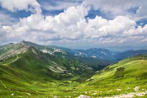 Summer mountain ridge-National park Low Tatras-Slovakia/Europe