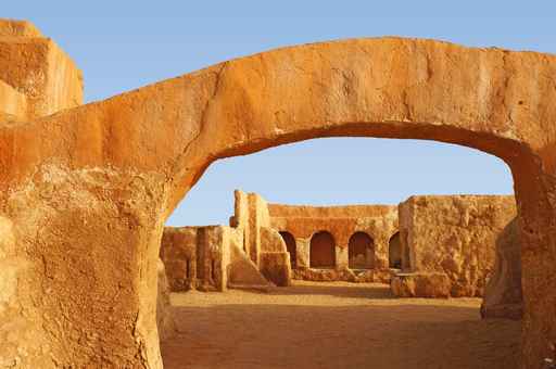 Star wars movie set in the Sahara desert of Tunisia,Africa