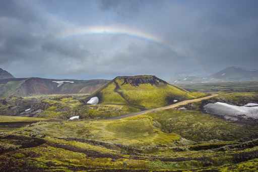 Scenic highland area of Landmannalaugar, Iceland