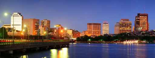 Boston Charles river at night