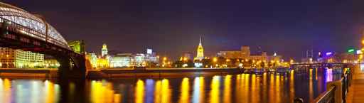 Moskva River in summer night
