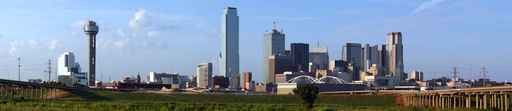 Panoramic Dallas Texas Skyline