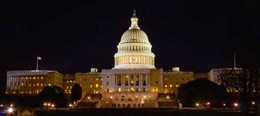Capitol Building at Night, Washington DC