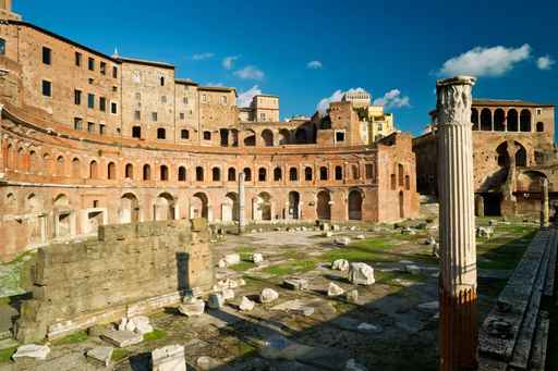 The forum of Trajan in Rome, Italy