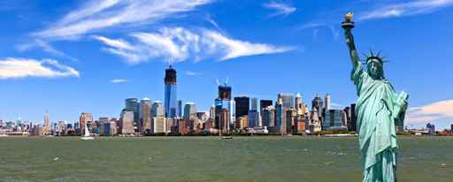 New York City - Manhattan and the Statue of Liberty