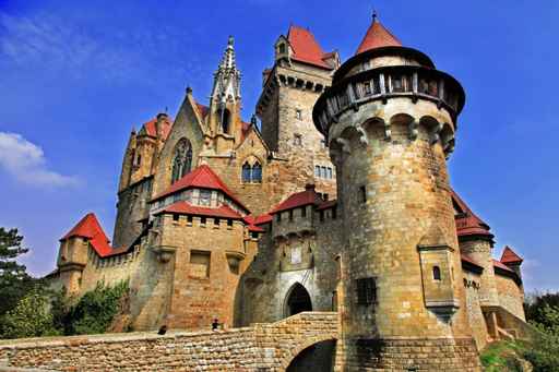 Kreuzenstein castle - castle from fairy tale, Austria