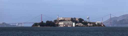 San Francisco City Bay and Alcatraz Island Califormia USA