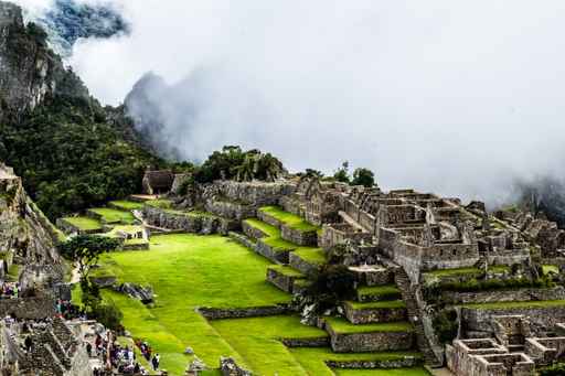 Machu Picchu, the ancient Inca city in the Andes, Peru