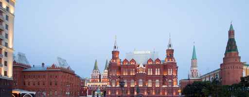 State Historical Museum at night. Moscow, Russia