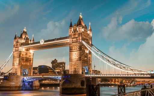 London. Majesty of Tower Bridge on a beautiful evening