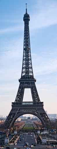 La tour Eiffel depuis le Trocadéro.