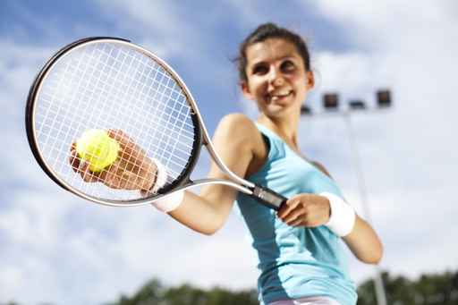 Girl Playing Tennis 